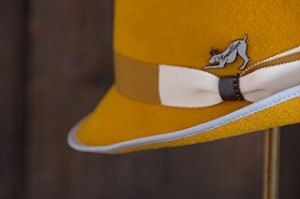 Yellow Velour Teardrop Hat
